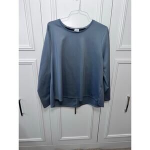Nike‎ Therma-Fit Women's Crewneck Sweatshirt 2X Blue Long Sleeve